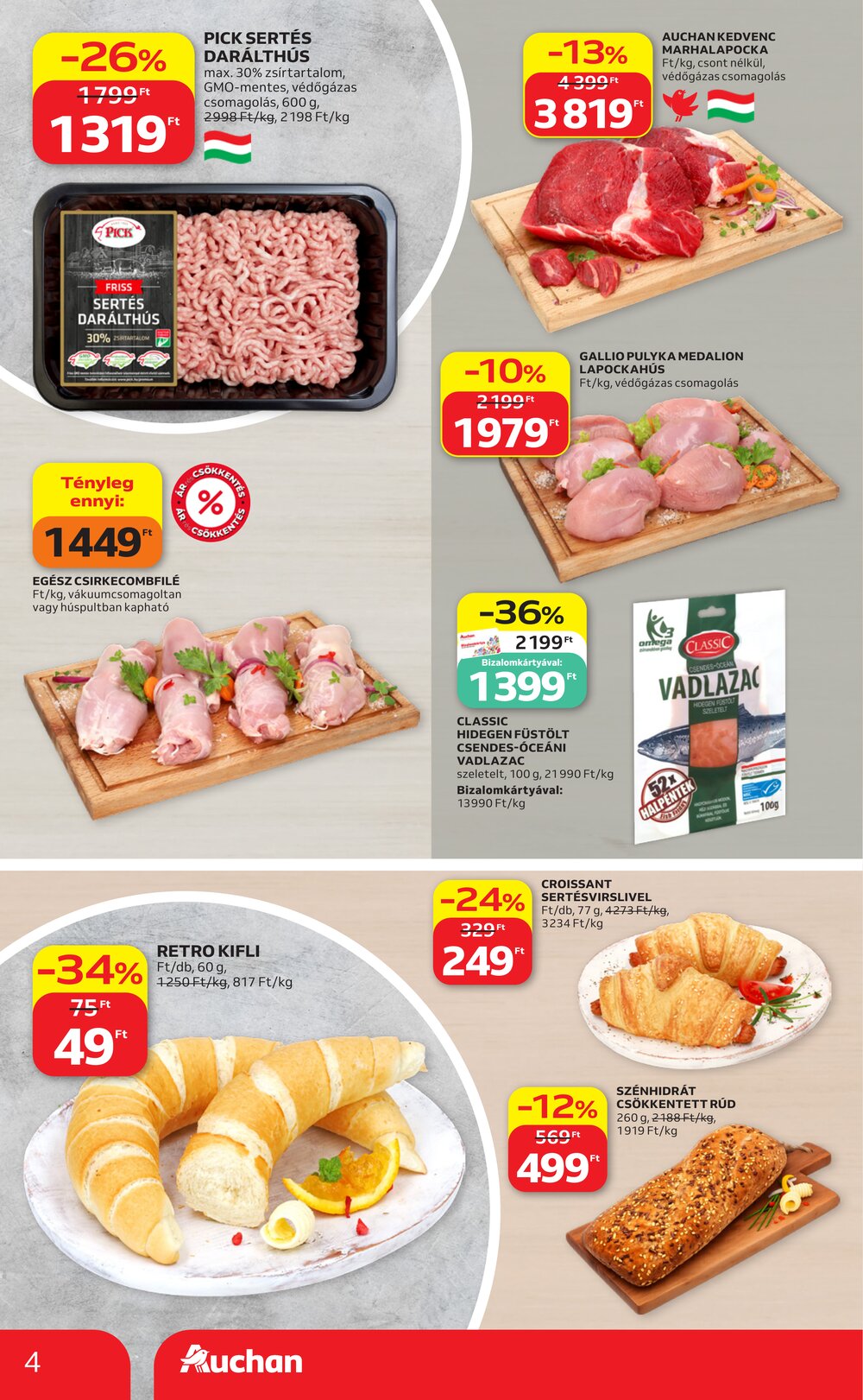 Auchan akciós újság 2026.06.18-tól - 4. oldal.