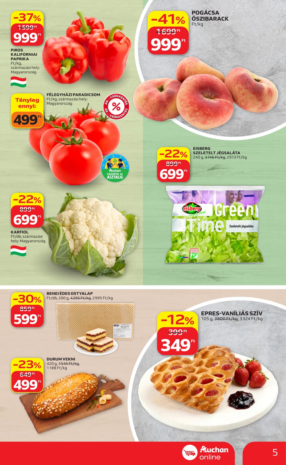 Auchan akciós újság 2026.06.18-tól - 5. oldal.