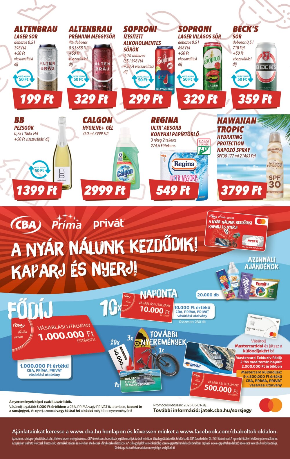 CBA akciós újság 2026.06.18-tól - 8. oldal.