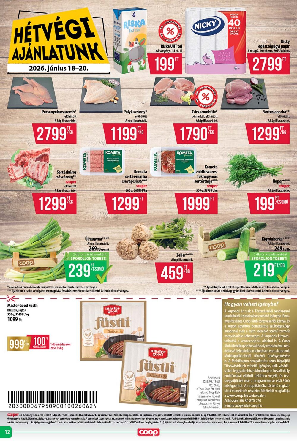 Coop akciós újság 2026.06.18-tól - 12. oldal.