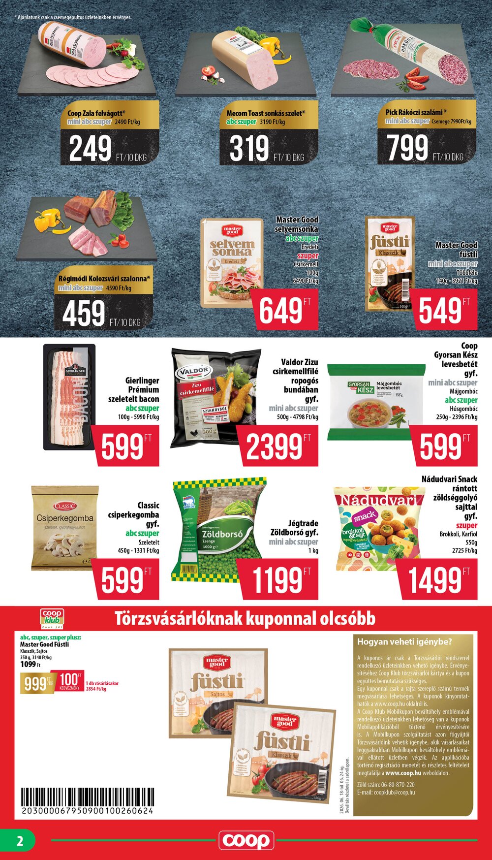 Coop akciós újság 2026.06.18-tól - 2. oldal.