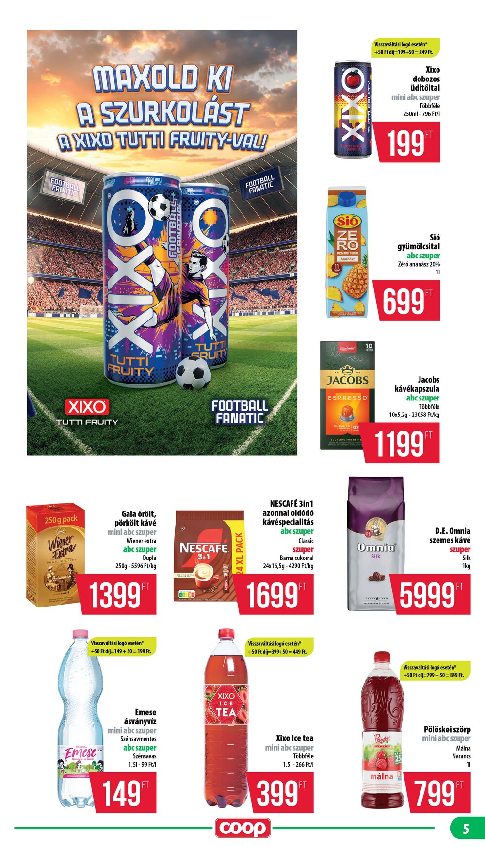 Coop akciós újság 2026.06.18-tól - 5. oldal.