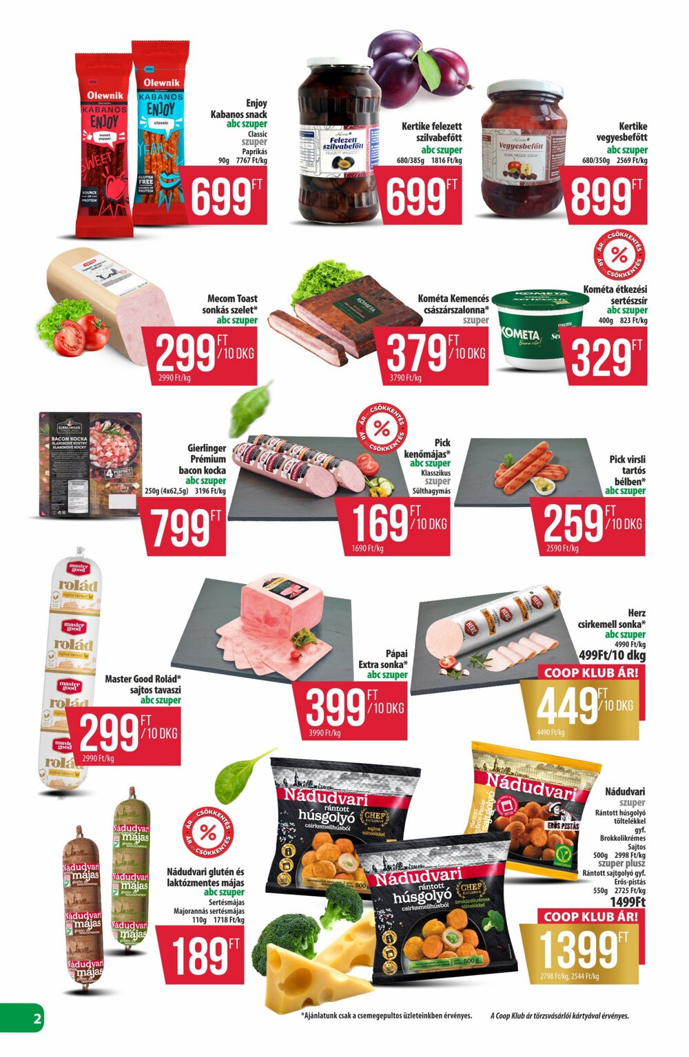 Coop akciós újság 2026.06.18-tól - 2. oldal.