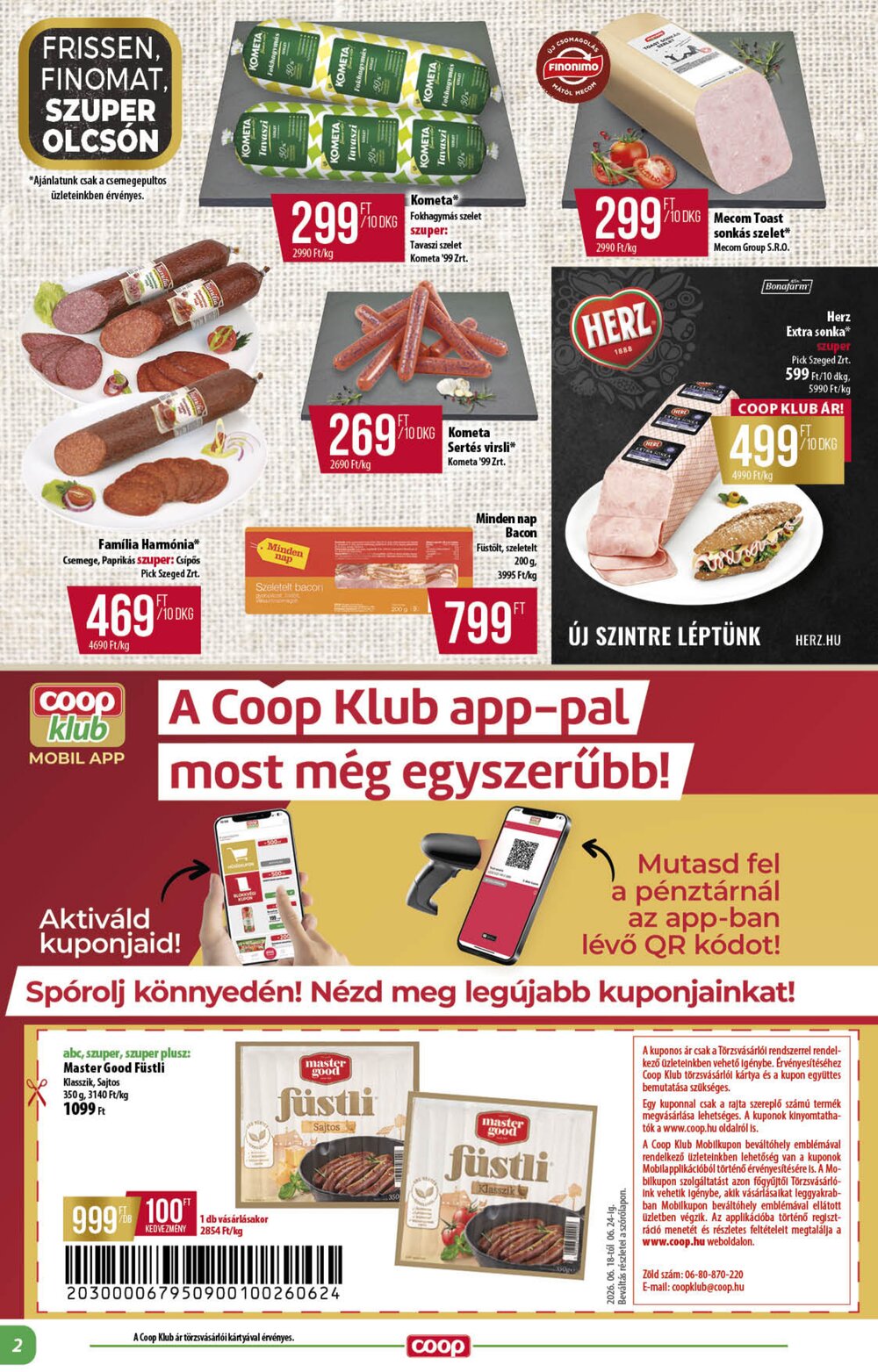 Coop akciós újság 2026.06.18-tól - 2. oldal.