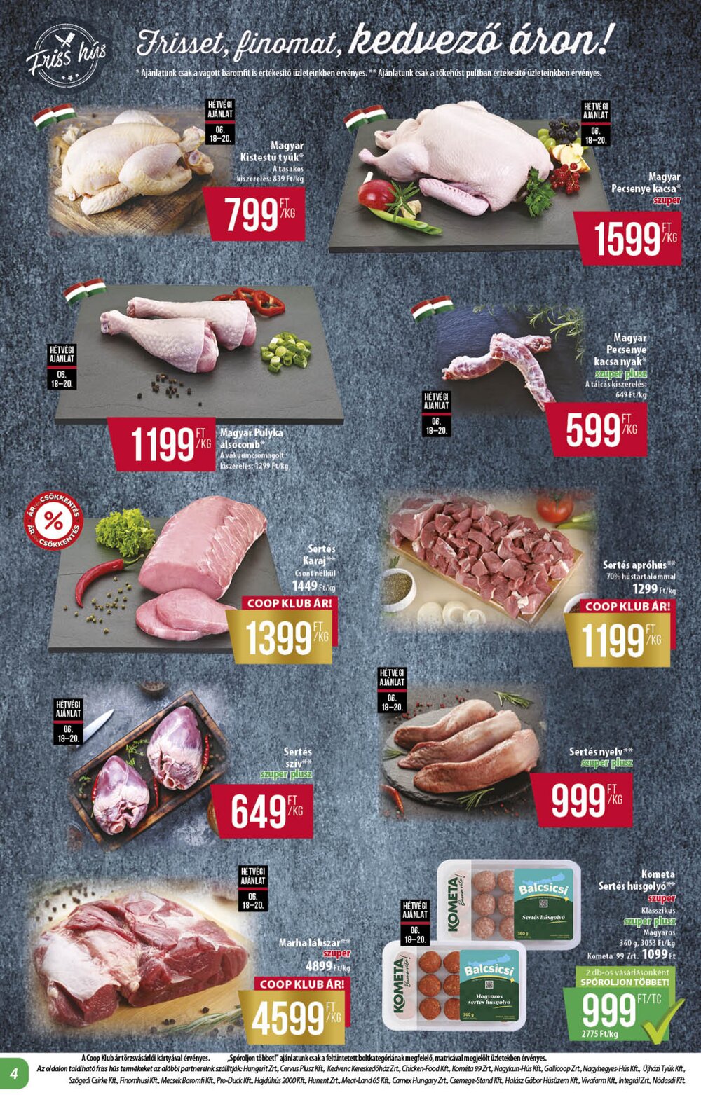 Coop akciós újság 2026.06.18-tól - 4. oldal.