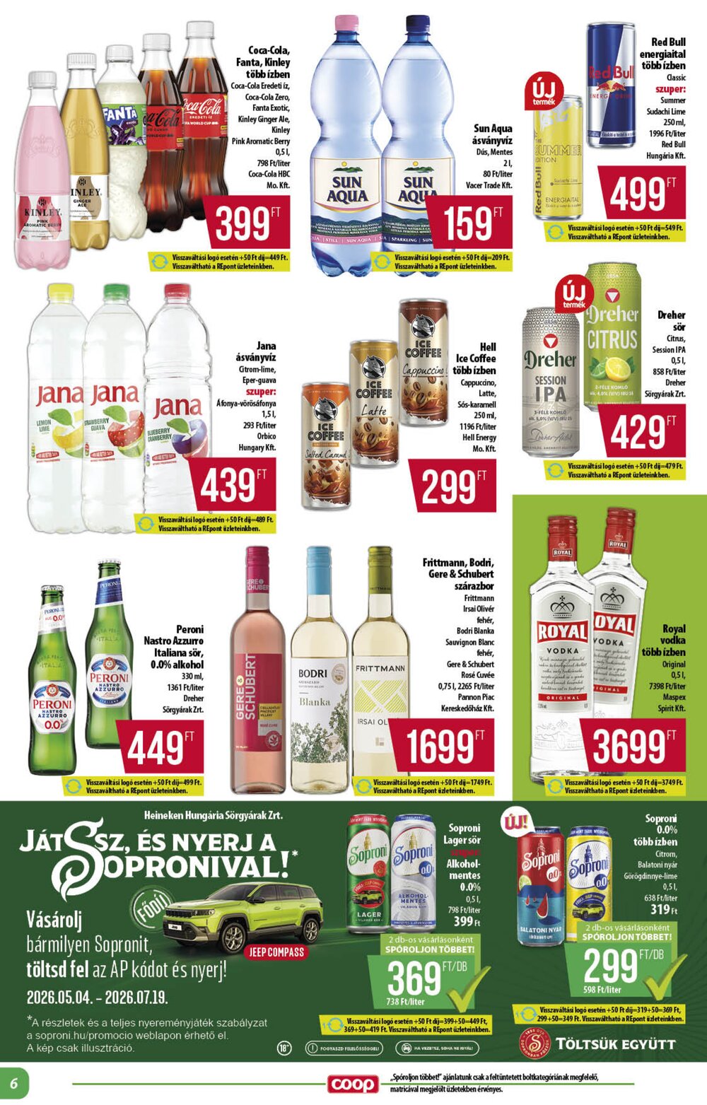 Coop akciós újság 2026.06.18-tól - 6. oldal.