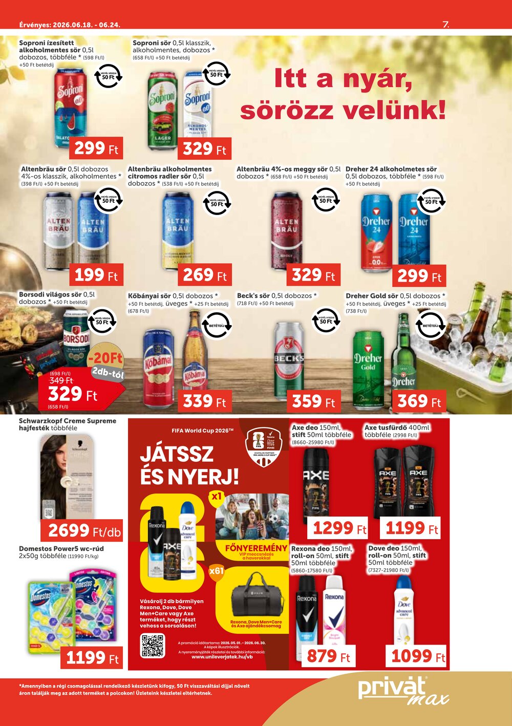 Privát akciós újság 2026.06.18-tól - 7. oldal.