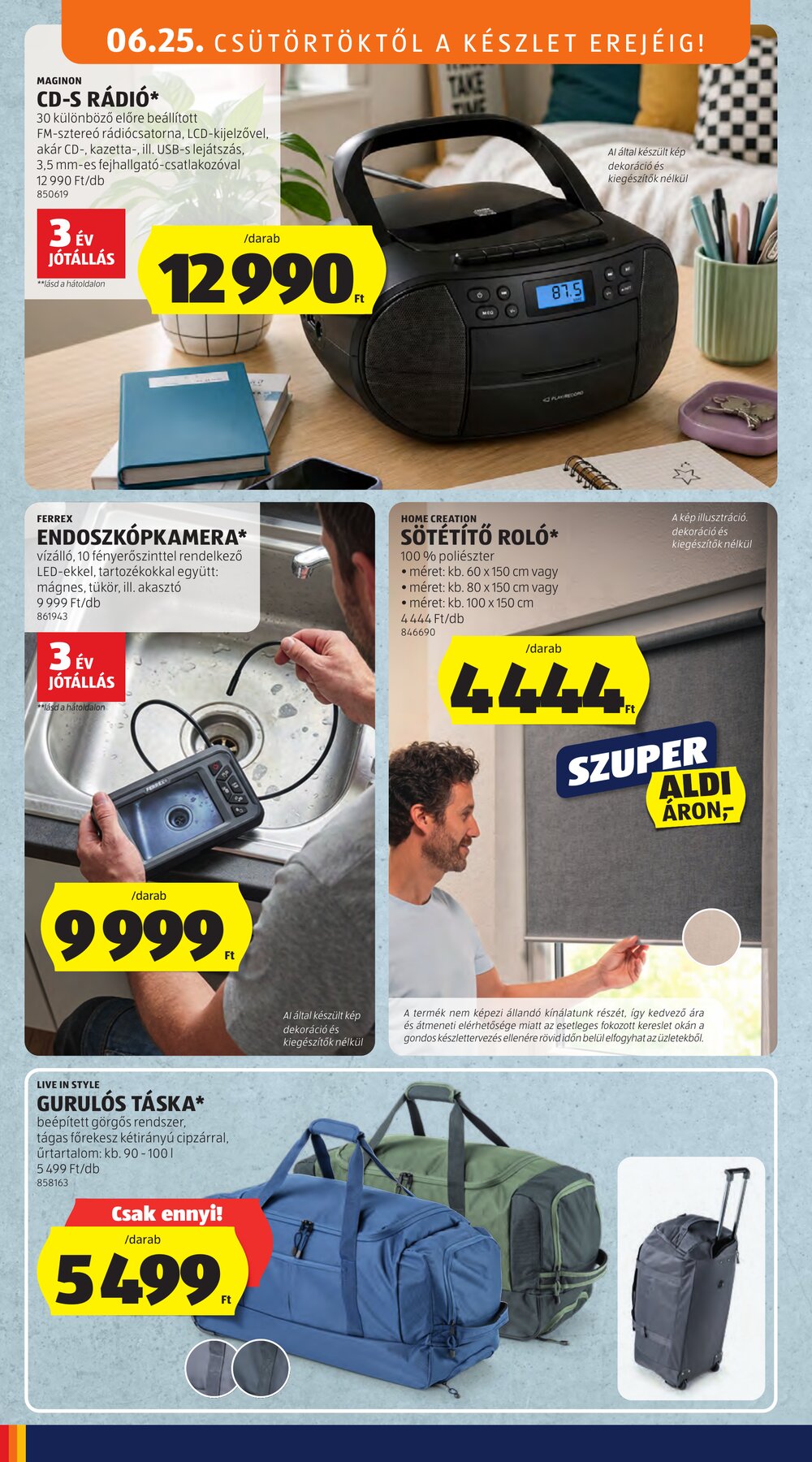 Aldi akciós újság 2026.06.25-től - 4. oldal.