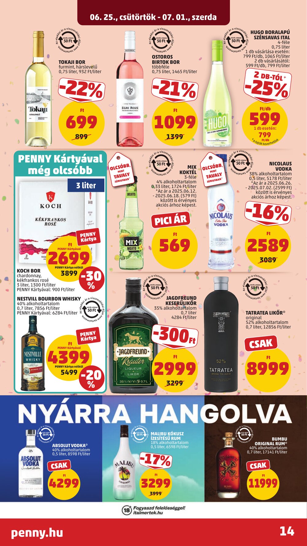 Penny Market akciós újság 2026.06.25-től - 14. oldal.