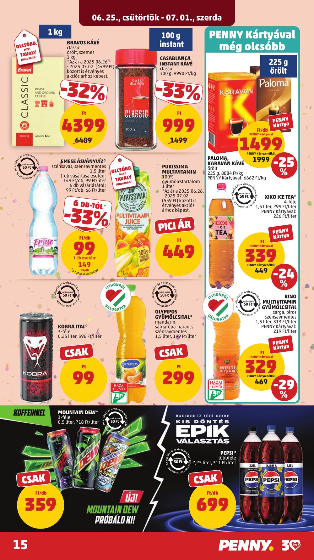 Penny Market akciós újság 2026.06.25-től - 15. oldal.