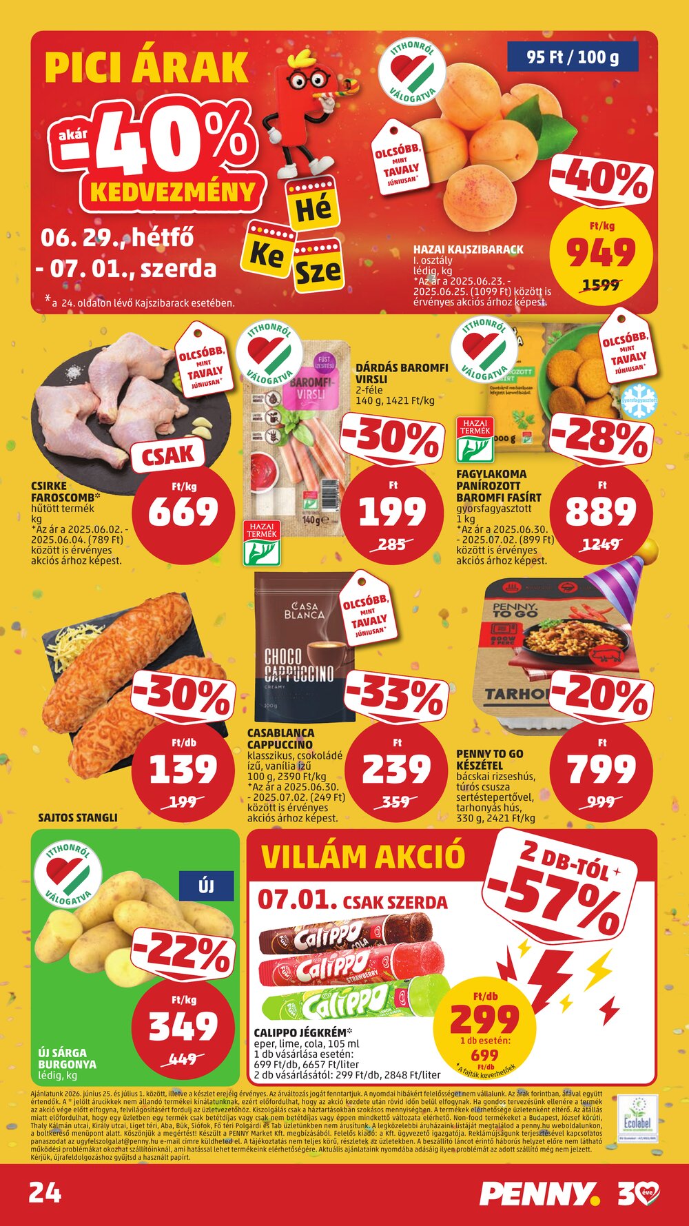 Penny Market akciós újság 2026.06.25-től - 24. oldal.
