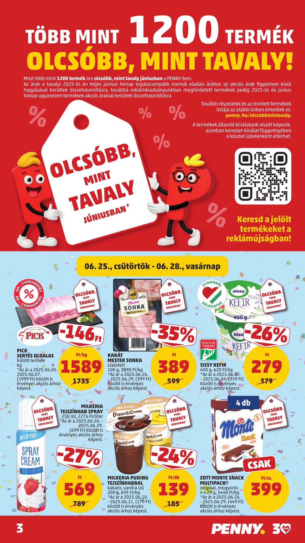 Penny Market akciós újság 2026.06.25-től - 3. oldal.
