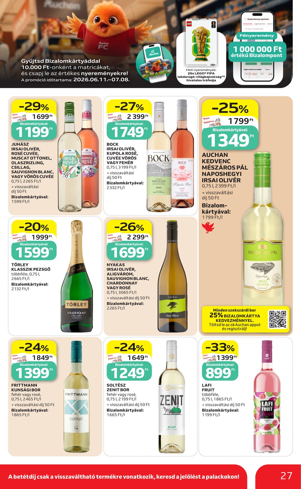 Auchan akciós újság 2026.06.25-től - 27. oldal.