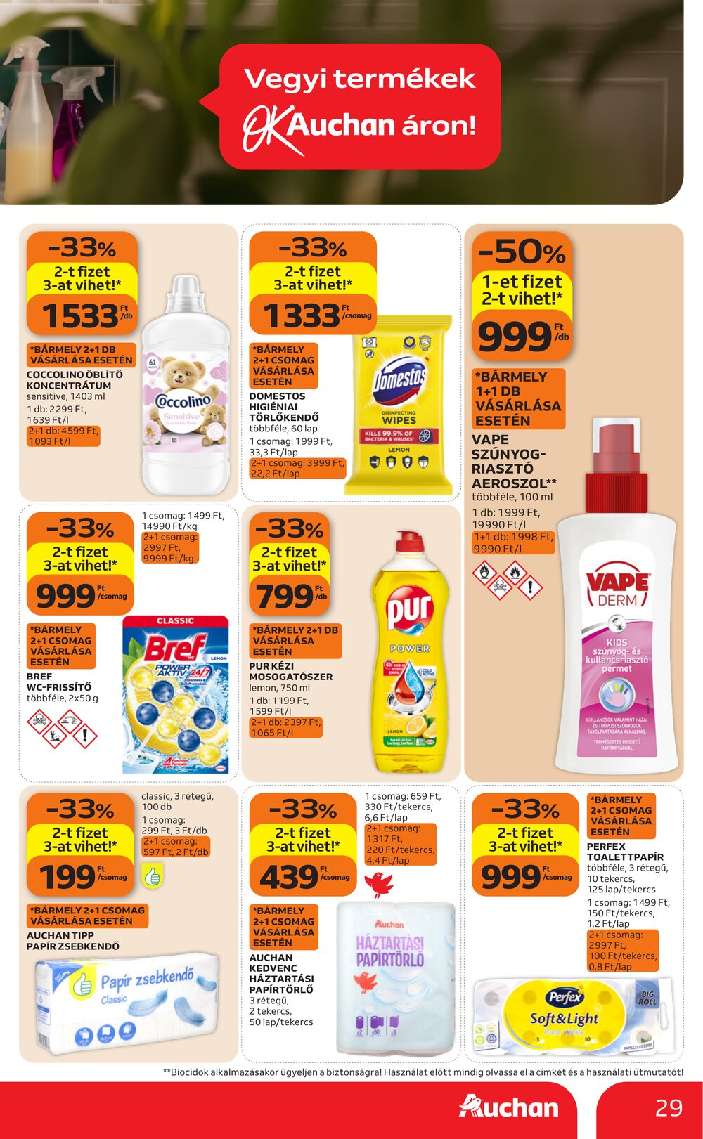 Auchan akciós újság 2026.06.25-től - 29. oldal.