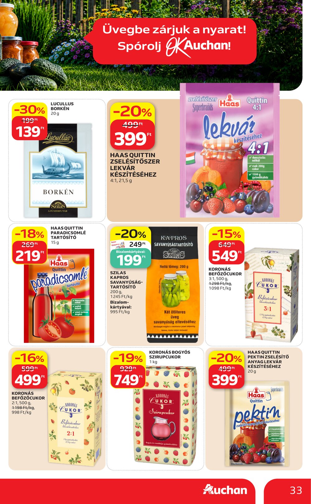Auchan akciós újság 2026.06.25-től - 33. oldal.