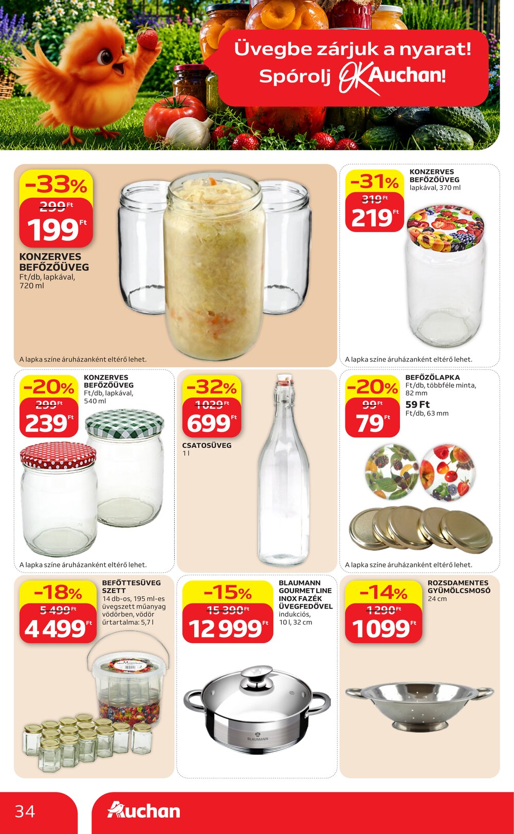 Auchan akciós újság 2026.06.25-től - 34. oldal.