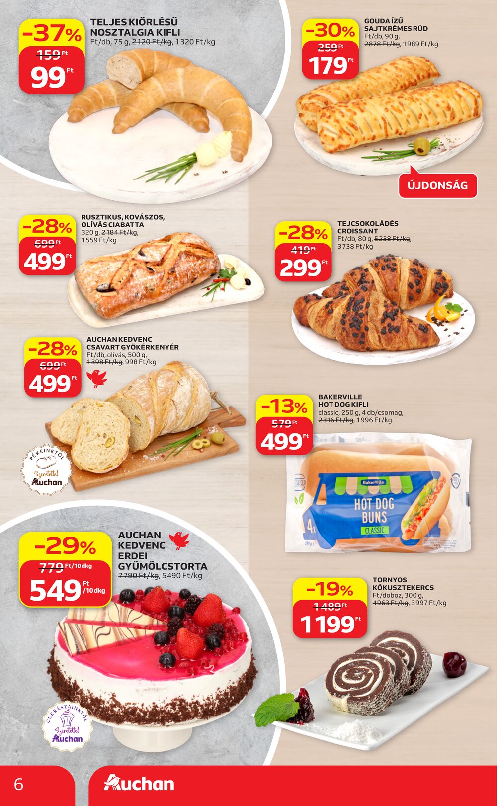 Auchan akciós újság 2026.06.25-től - 6. oldal.