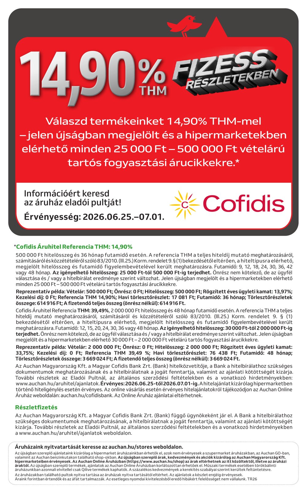 Auchan akciós újság 2026.06.25-től - 16. oldal.
