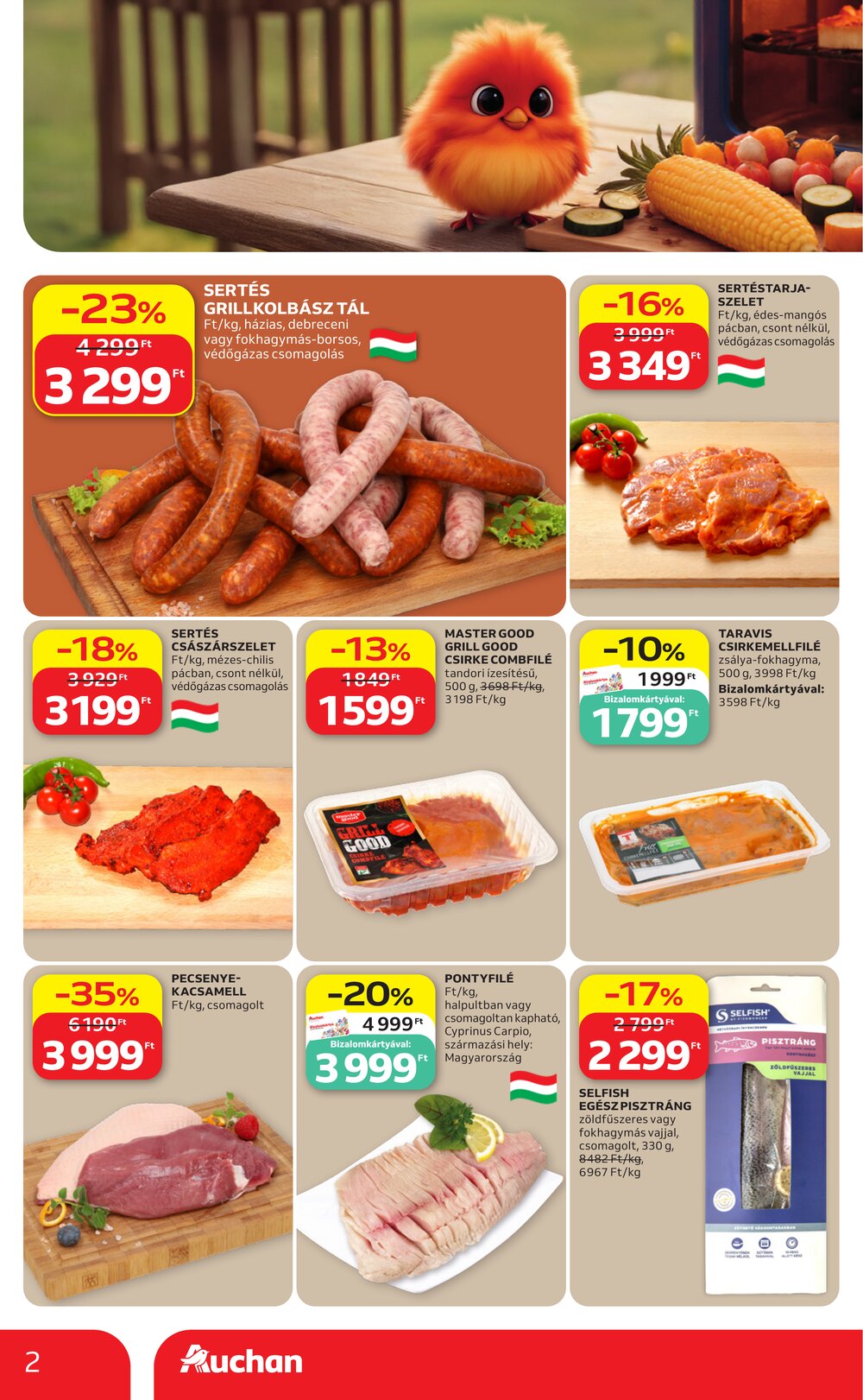 Auchan akciós újság 2026.06.25-től - 2. oldal.