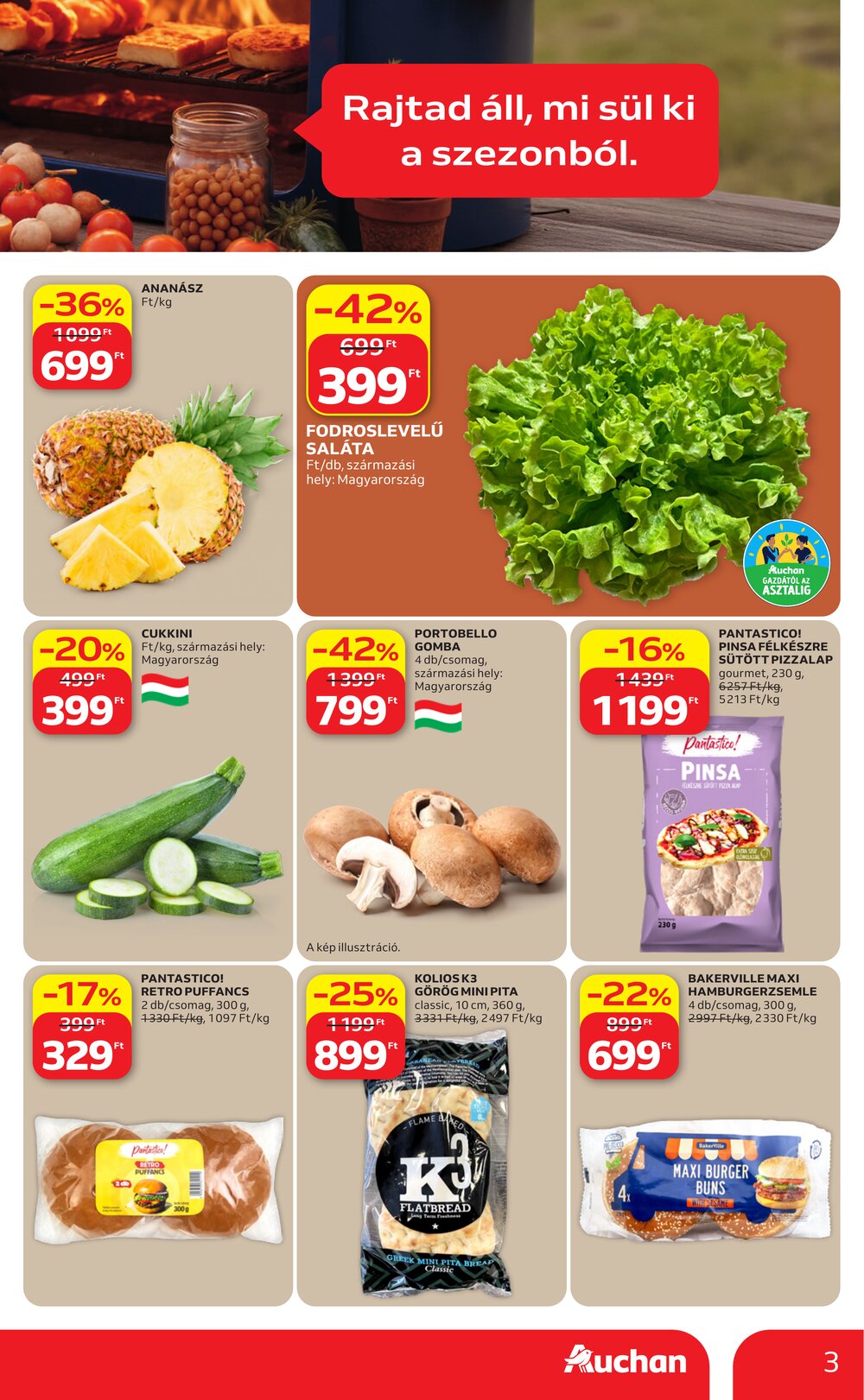 Auchan akciós újság 2026.06.25-től - 3. oldal.