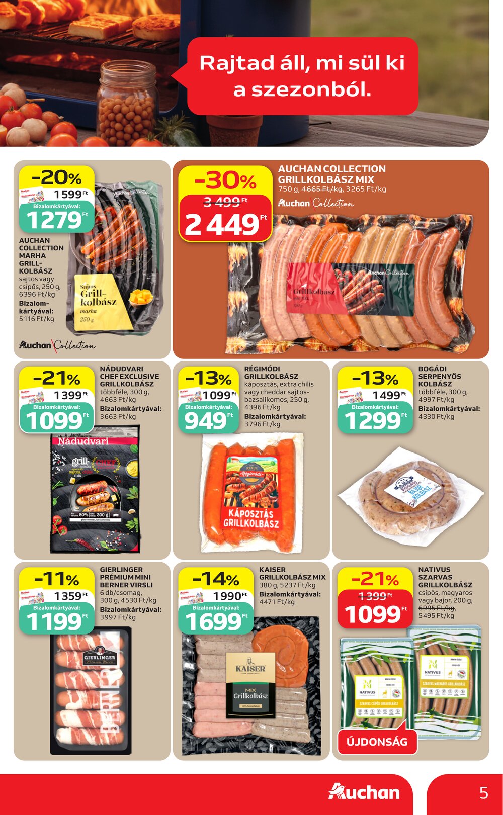 Auchan akciós újság 2026.06.25-től - 5. oldal.