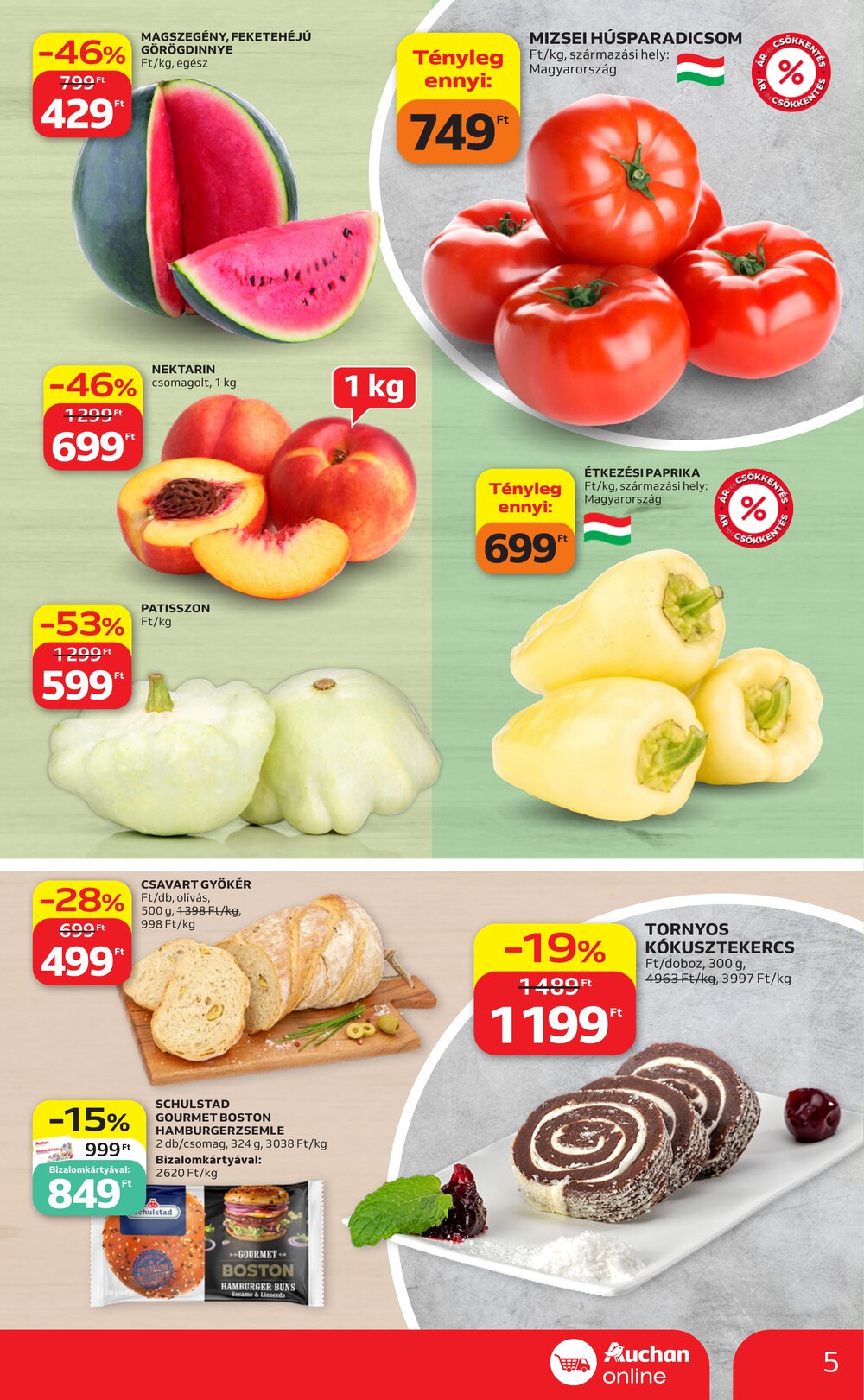 Auchan akciós újság 2026.06.25-től - 5. oldal.