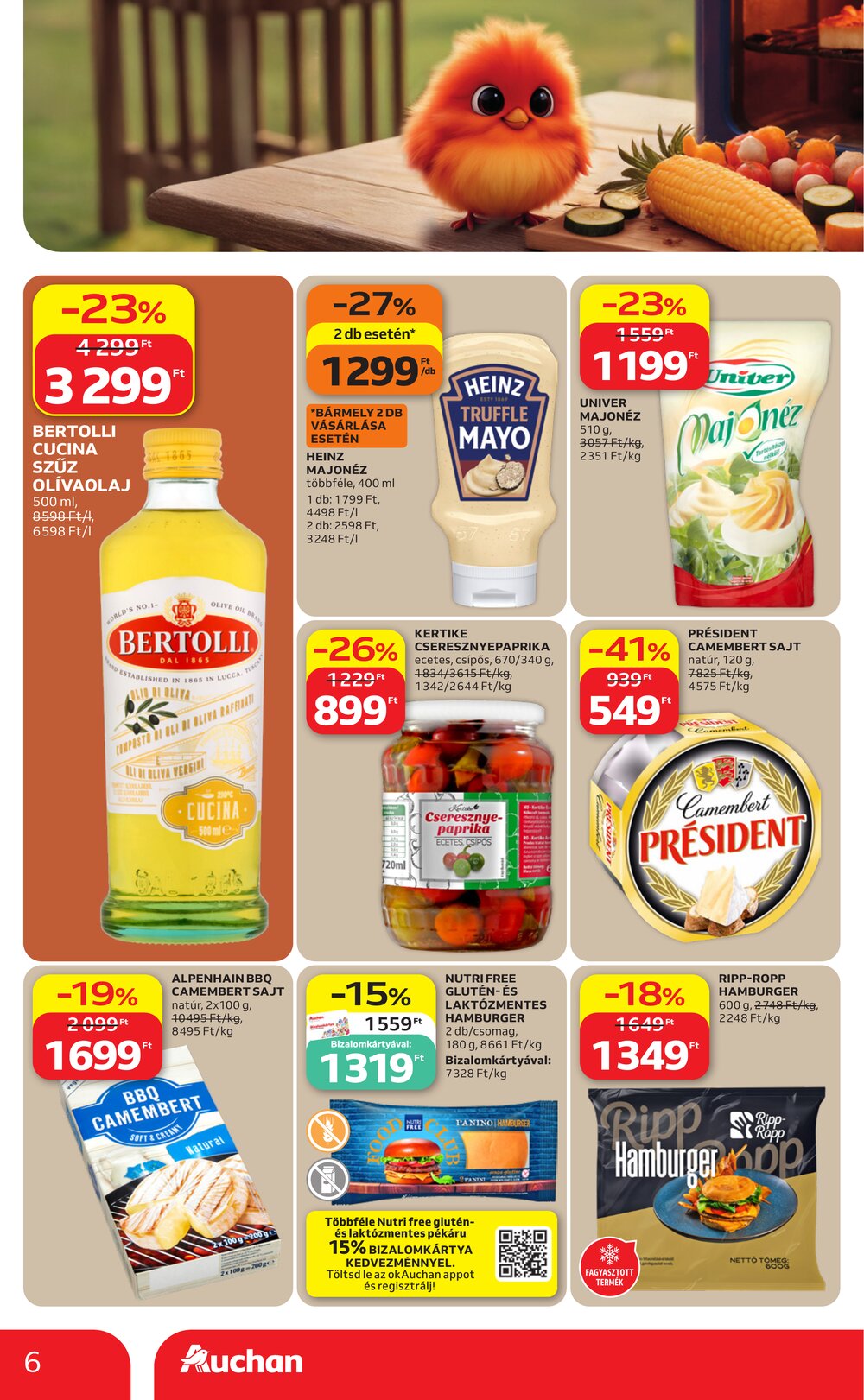 Auchan akciós újság 2026.06.25-től - 6. oldal.