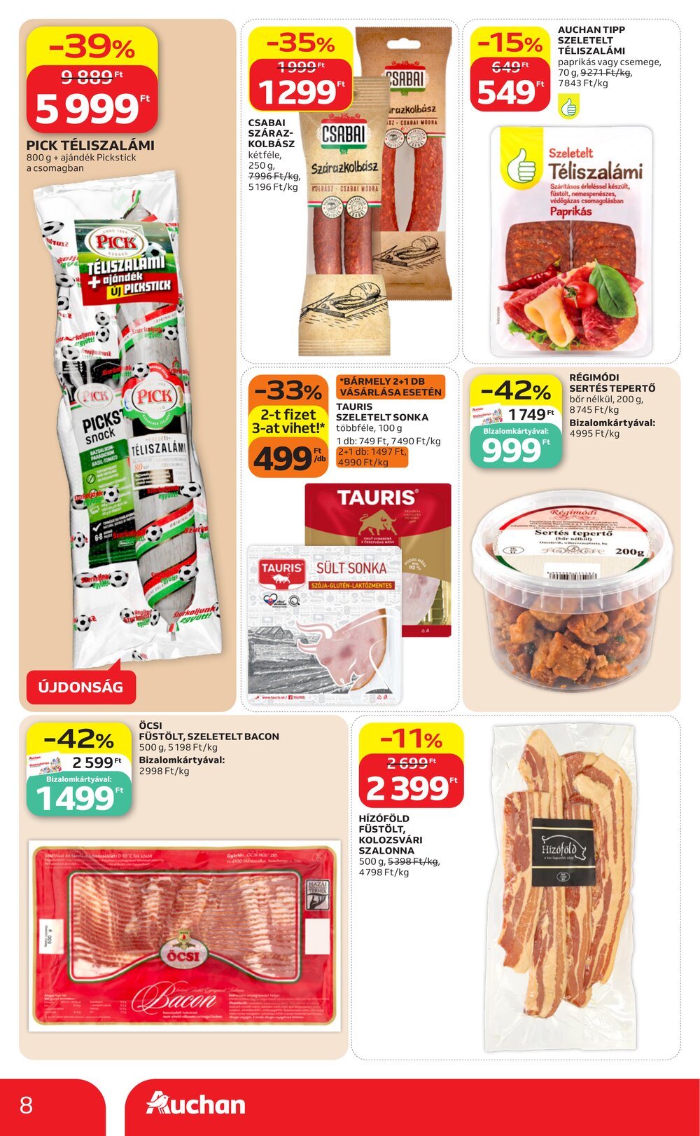 Auchan akciós újság 2026.06.25-től - 8. oldal.