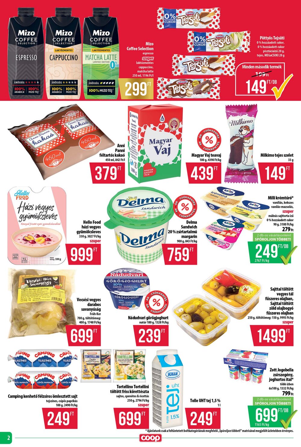 Coop akciós újság 2026.06.25-től - 2. oldal.