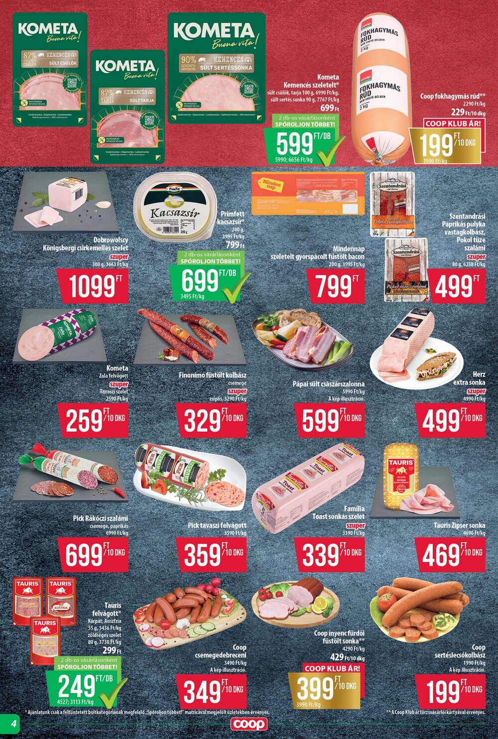Coop akciós újság 2026.06.25-től - 4. oldal.