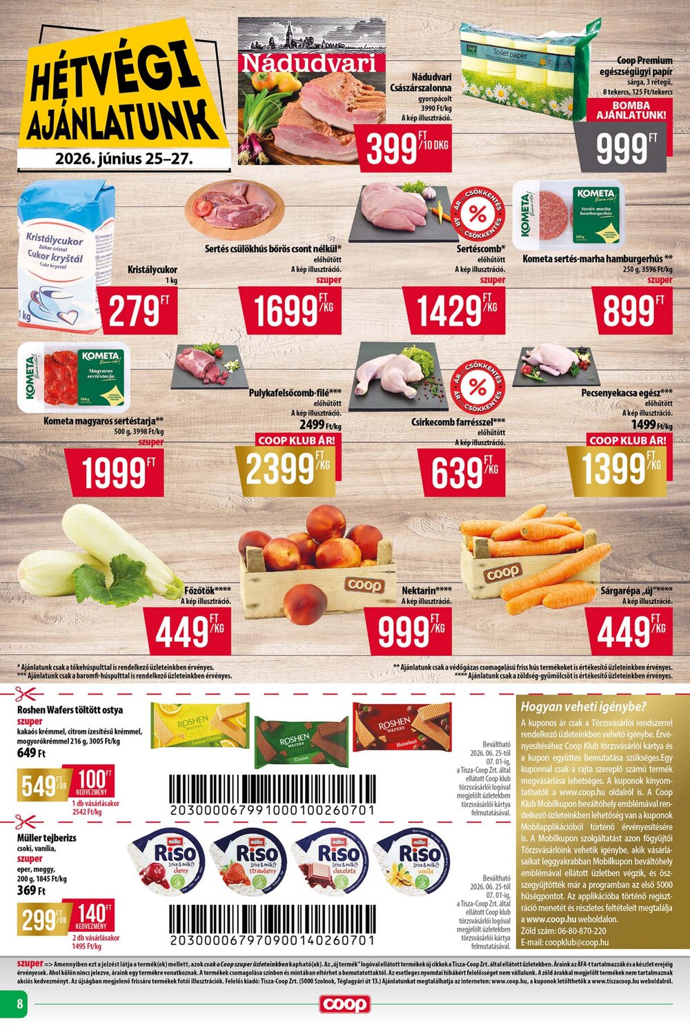Coop akciós újság 2026.06.25-től - 8. oldal.