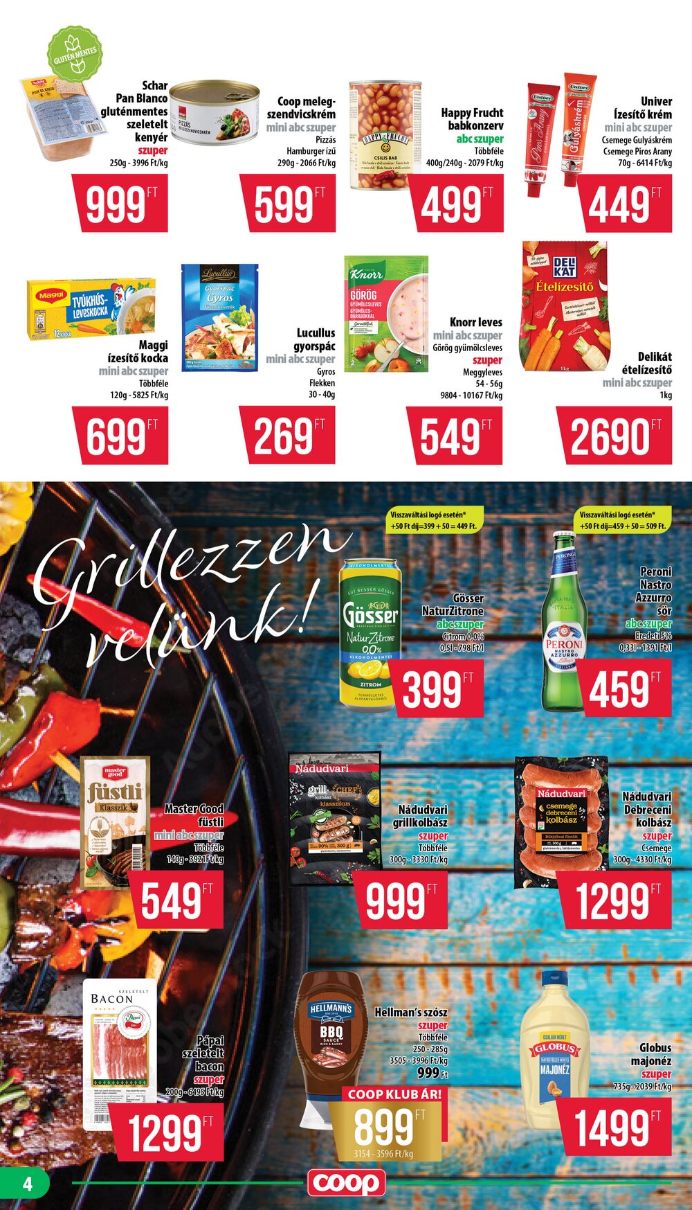 Coop akciós újság 2026.06.25-től - 4. oldal.