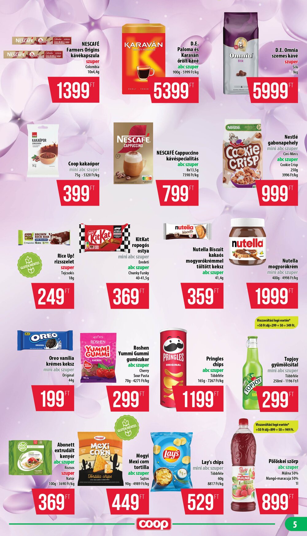 Coop akciós újság 2026.06.25-től - 5. oldal.