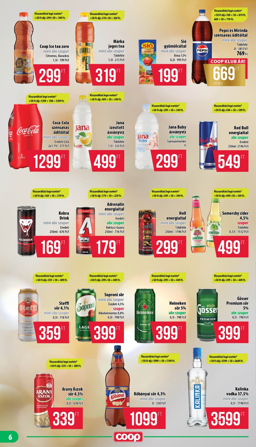 Coop akciós újság 2026.06.25-től - 6. oldal.