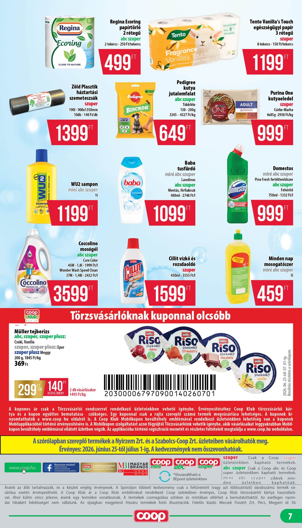Coop akciós újság 2026.06.25-től - 7. oldal.