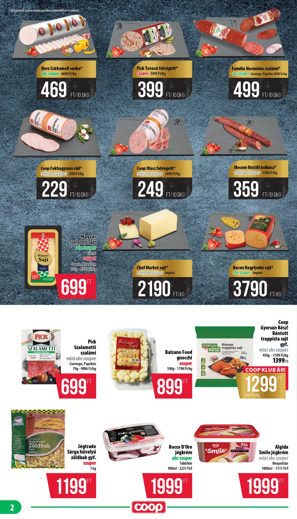 Coop akciós újság 2026.06.25-től - 2. oldal.