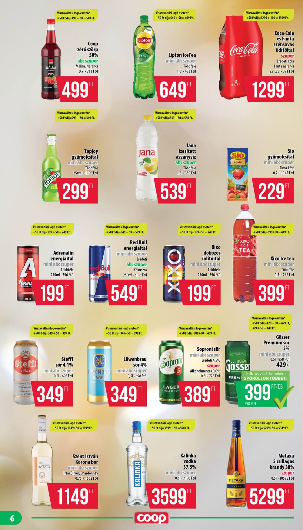 Coop akciós újság 2026.06.25-től - 6. oldal.