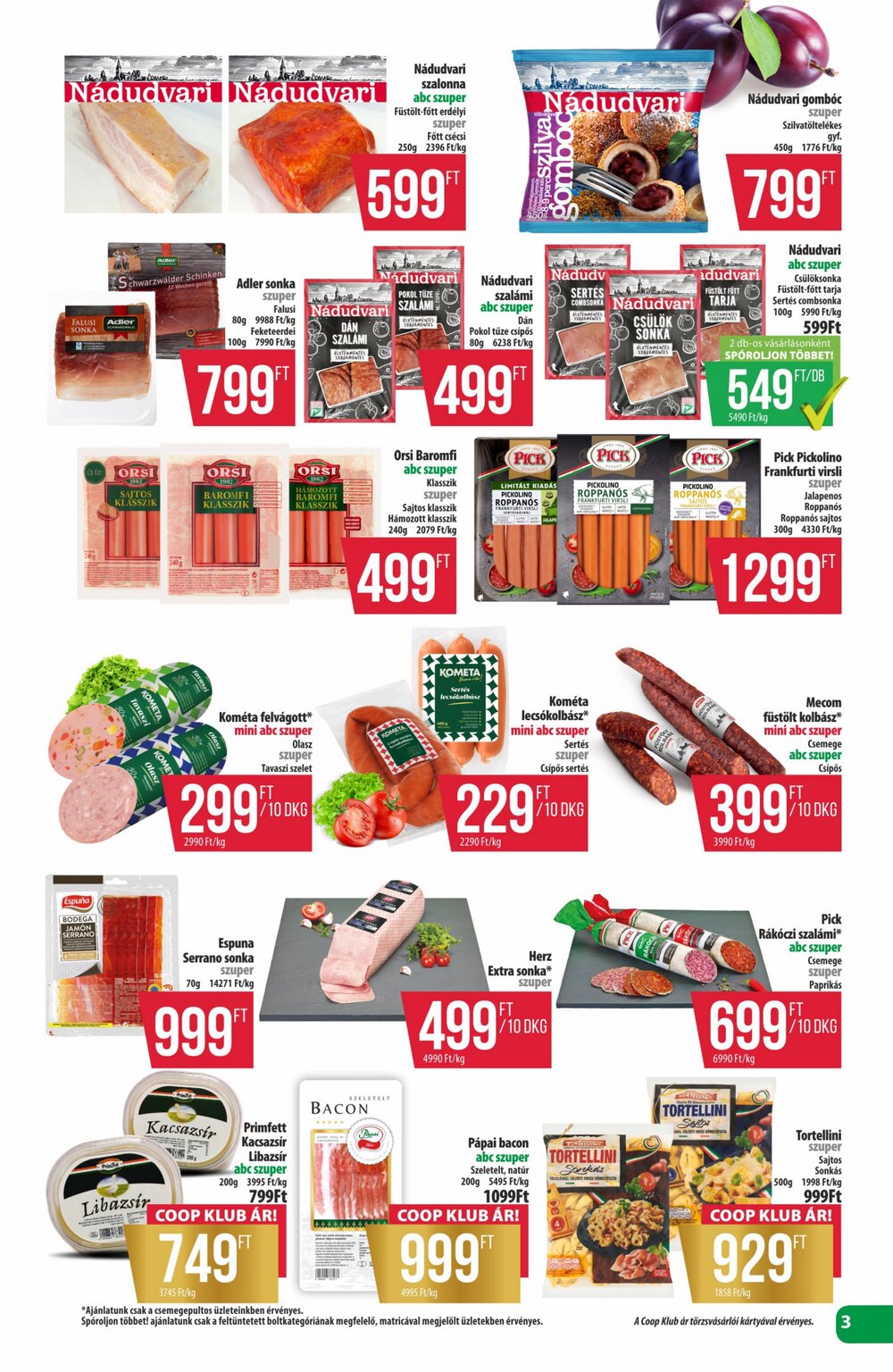 Coop akciós újság 2026.06.25-től - 3. oldal.