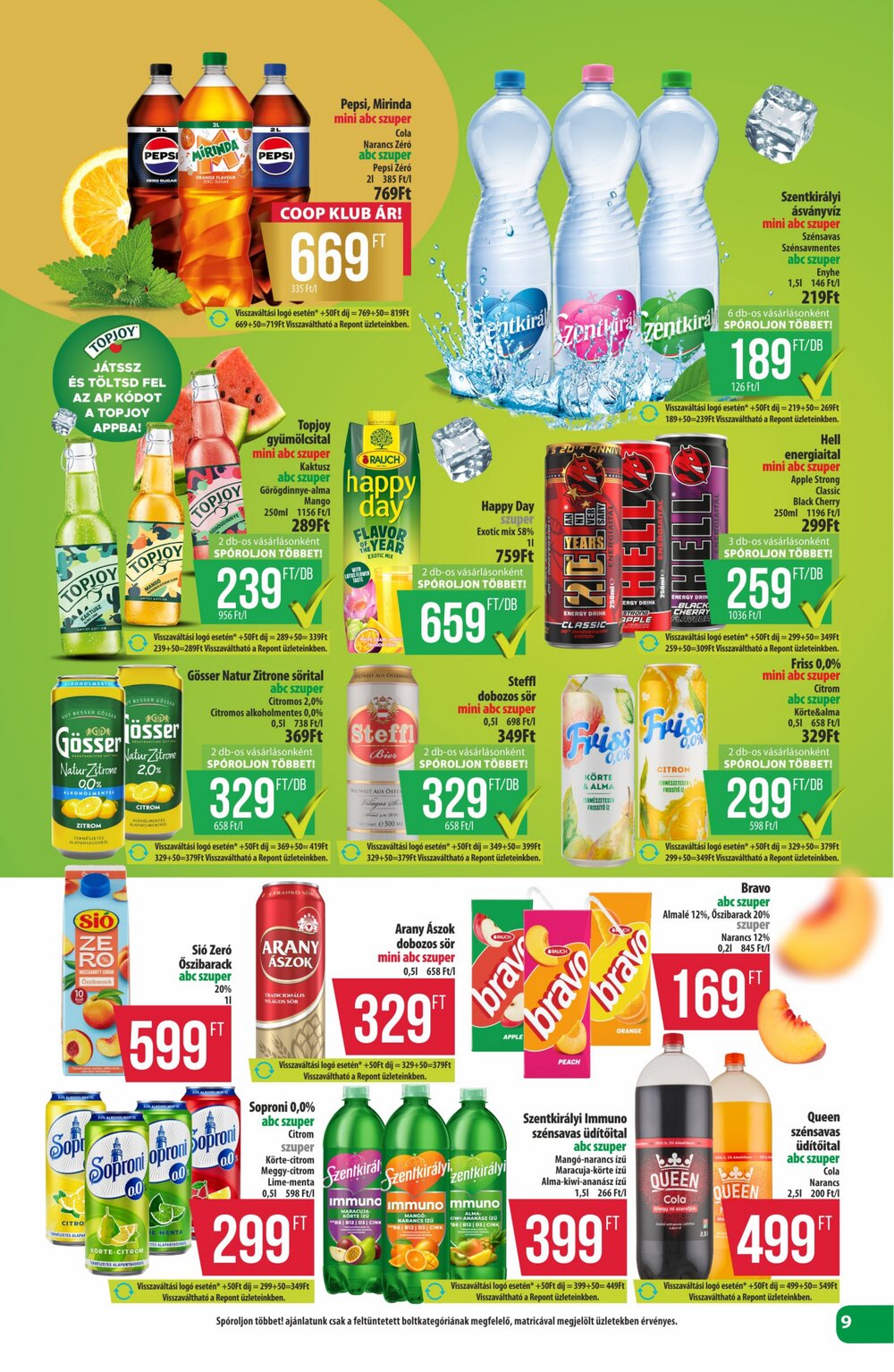 Coop akciós újság 2026.06.25-től - 9. oldal.