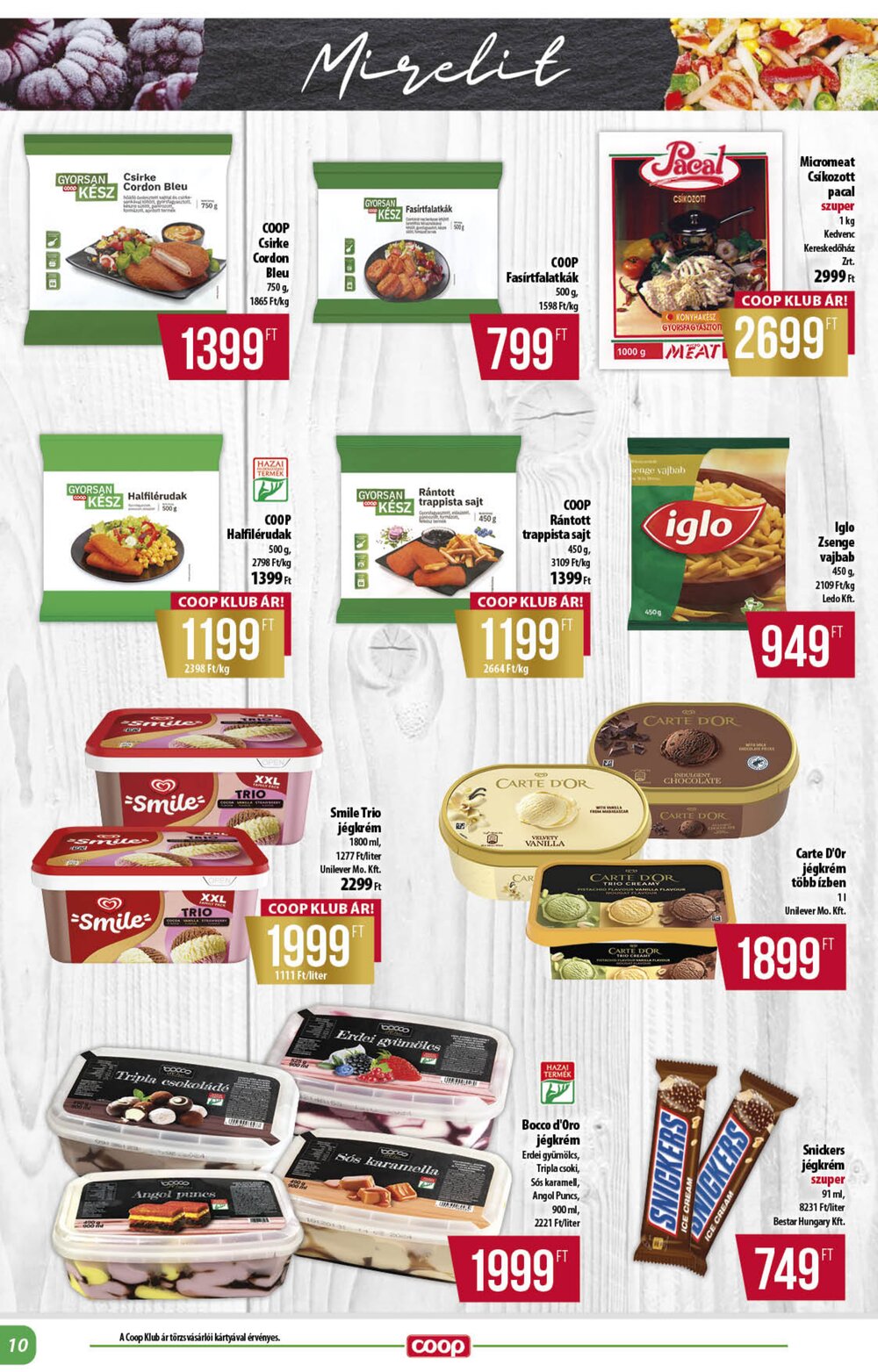 Coop akciós újság 2026.06.25-től - 10. oldal.