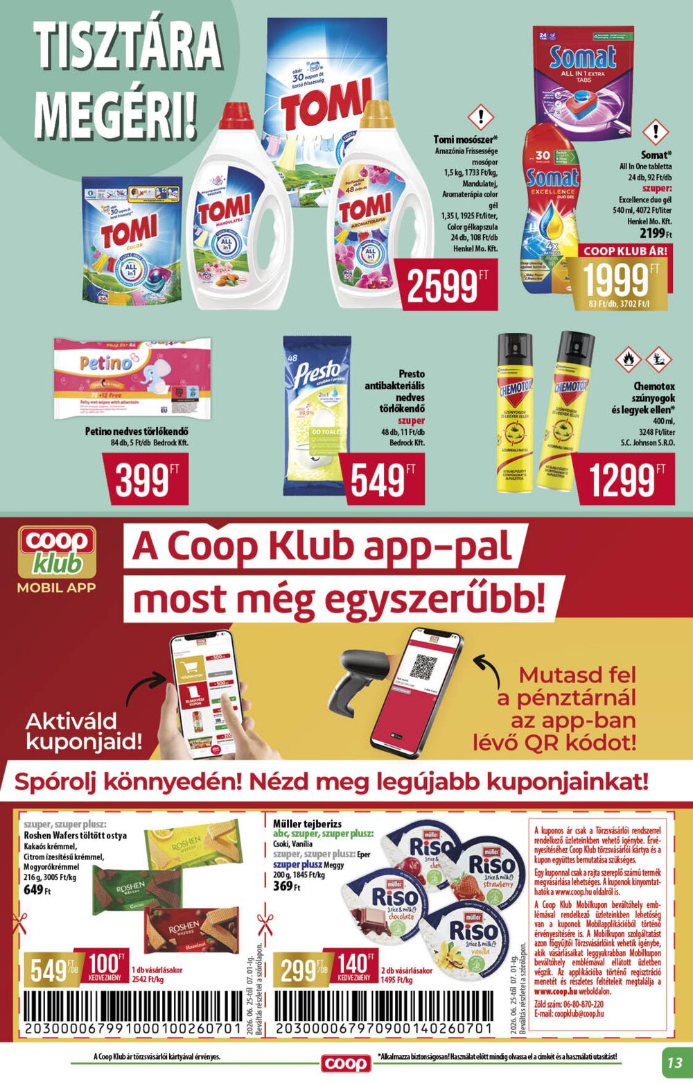 Coop akciós újság 2026.06.25-től - 13. oldal.