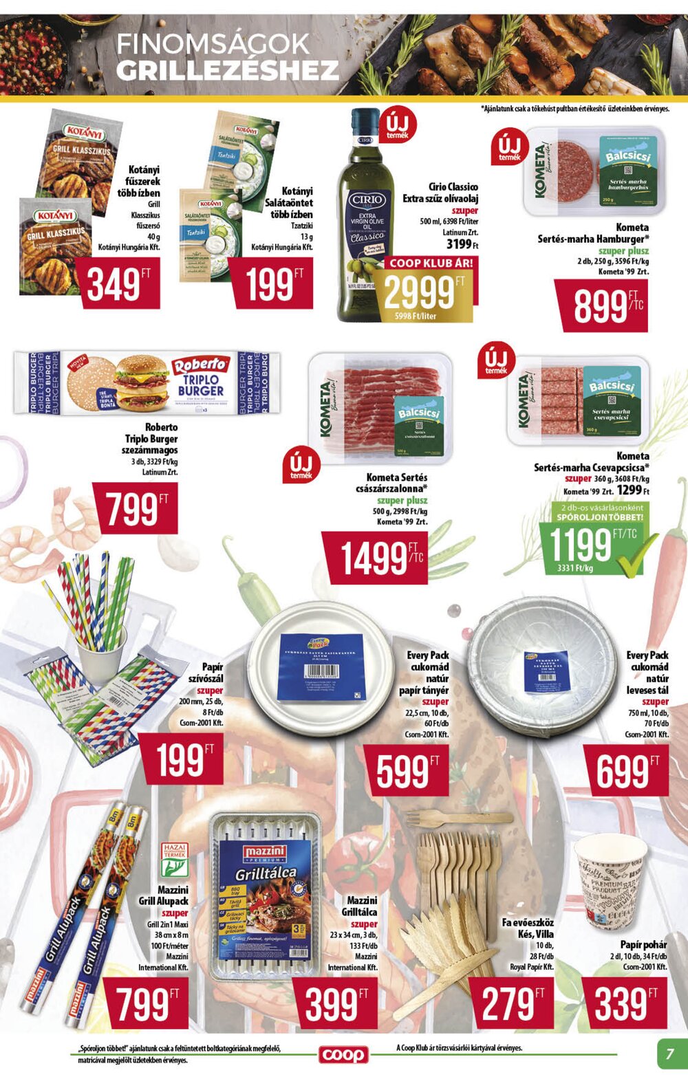 Coop akciós újság 2026.06.25-től - 7. oldal.