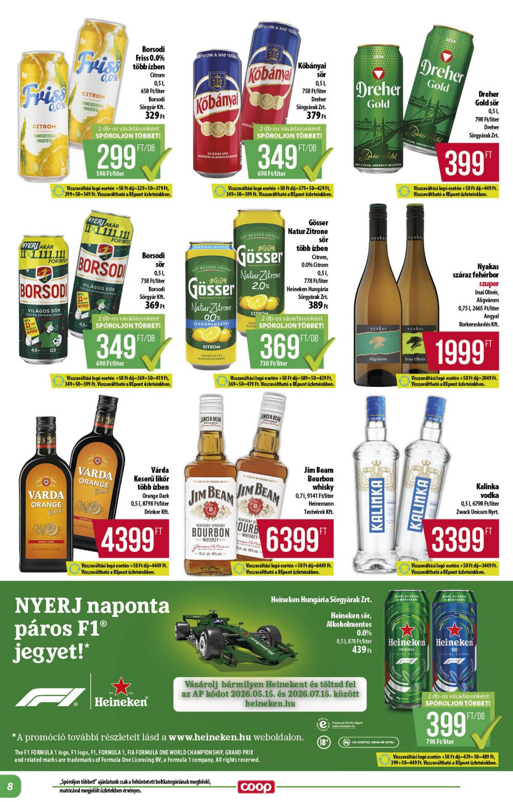 Coop akciós újság 2026.06.25-től - 8. oldal.