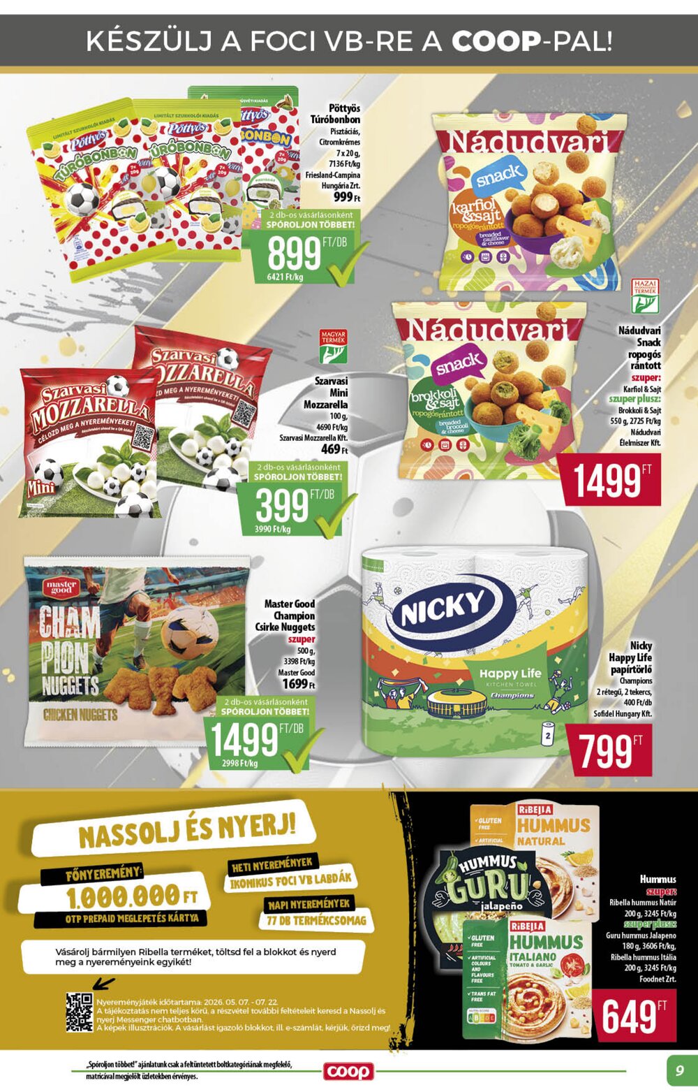 Coop akciós újság 2026.06.25-től - 9. oldal.