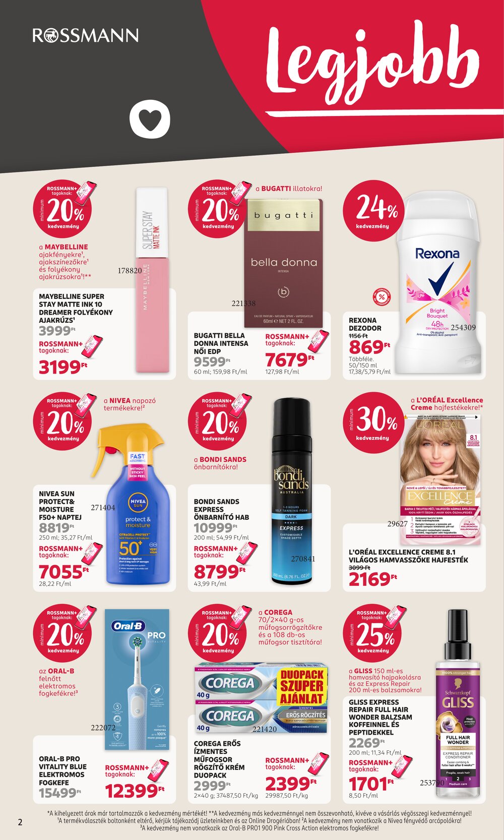 Rossmann akciós újság 2026.06.29-től - 2. oldal.