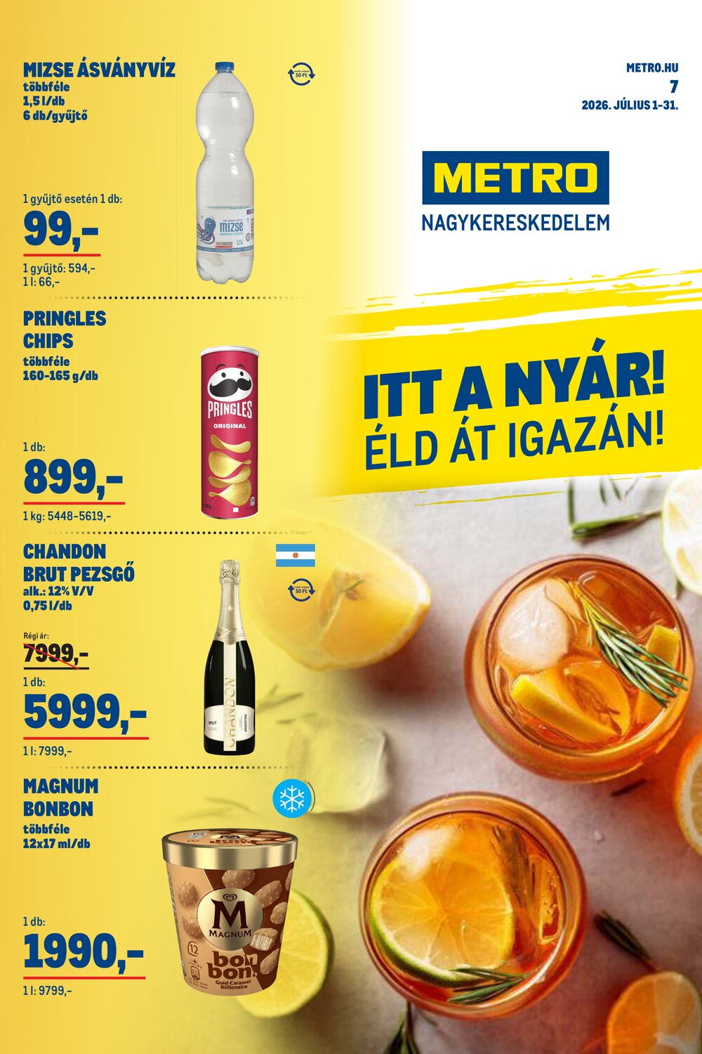 METRO akciós újság 2026.07.01-től - 1. oldal.