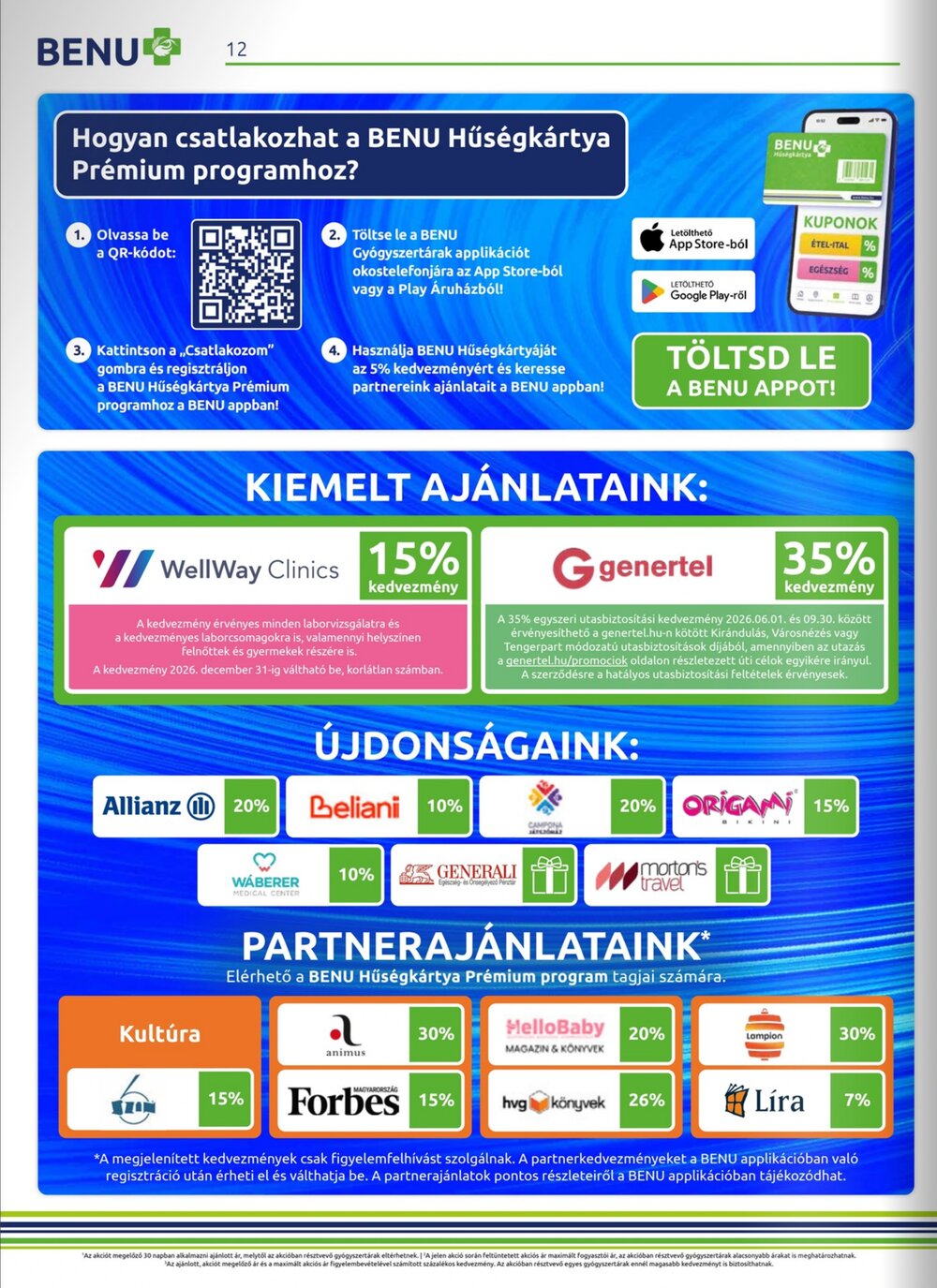 BENU Gyógyszertárak akciós újság 2026.07.01-től - 12. oldal.