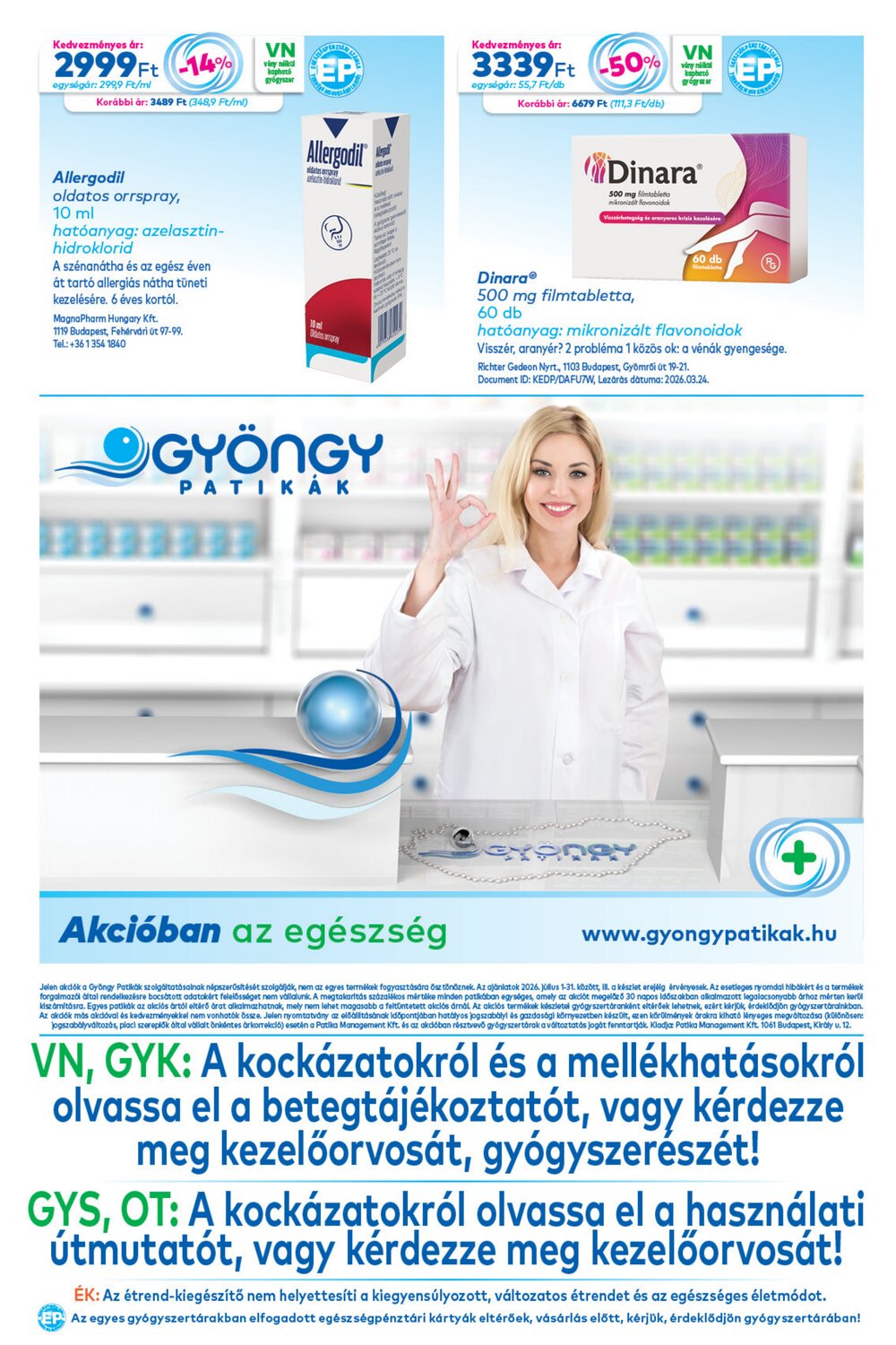Gyöngy Patikák akciós újság 2026.07.01-től - 20. oldal.