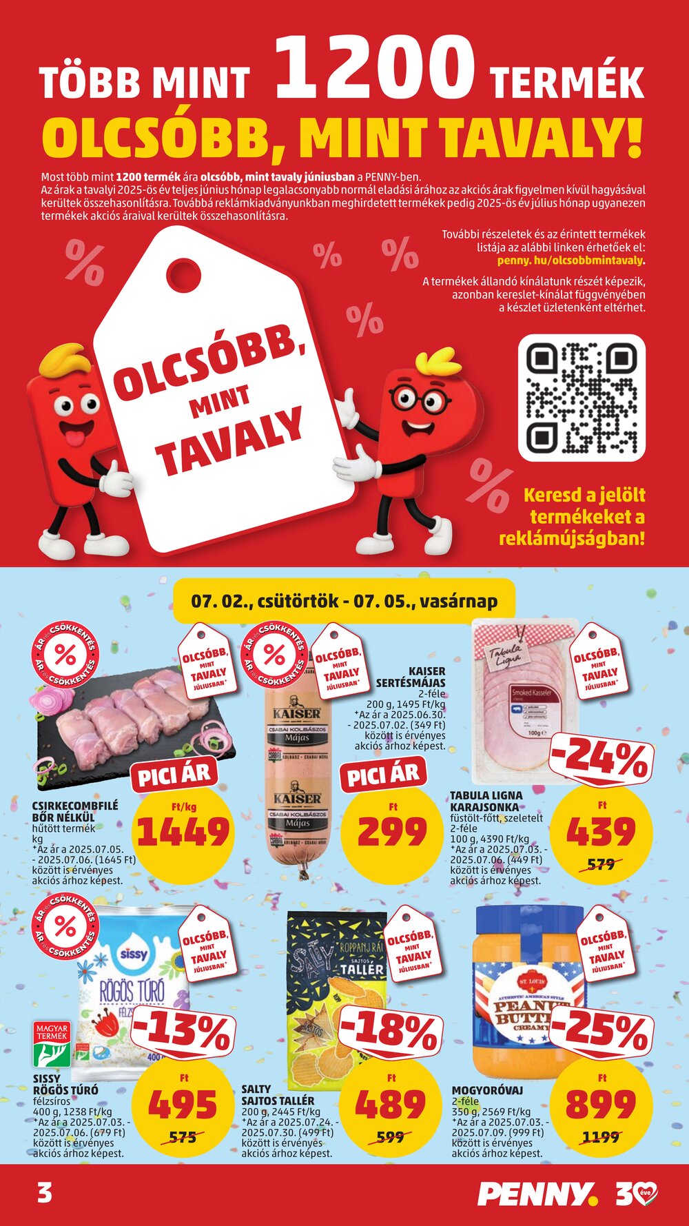 Penny Market akciós újság 2026.07.02-től - 3. oldal.