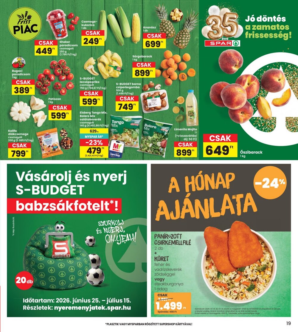 Interspar akciós újság 2026.07.02-től - 19. oldal.